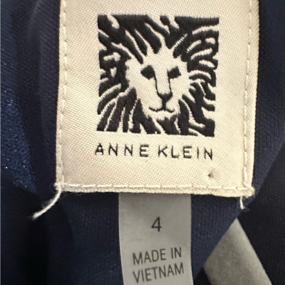 ❤️Anne Klein❤️ Polka Dot Sleeveless Dress - Navy and White - Picture 9 of 9